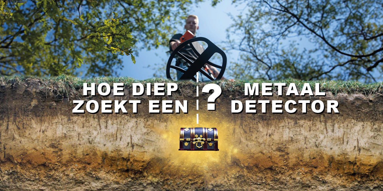 Hoe diep zoekt een metaaldetector?