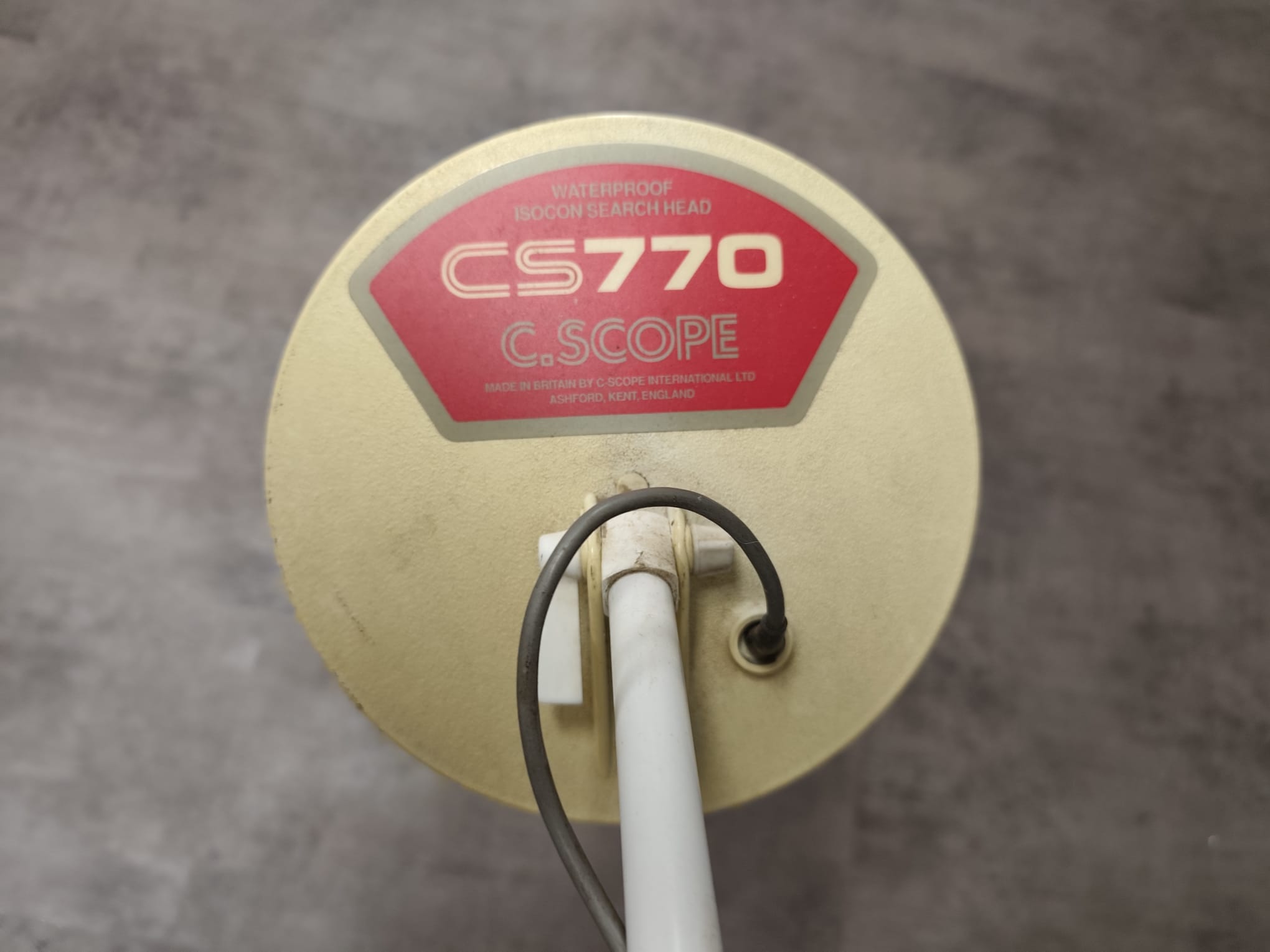 Pas ingeruild/ C.Scope 770 metaaldetector oud model