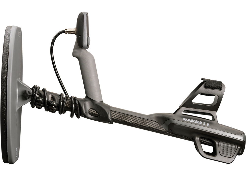 Garrett Axiom metaaldetector met MS-3 hoofdtelefoon, 13" DD en 11" Mono zoekspoel