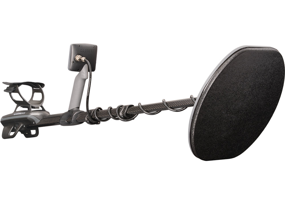 Garrett Axiom metaaldetector met MS-3 hoofdtelefoon, 13" DD en 11" Mono zoekspoel