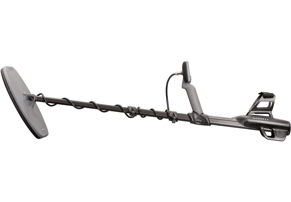 Garrett Axiom metaaldetector met MS-3 hoofdtelefoon, 13" DD en 11" Mono zoekspoel