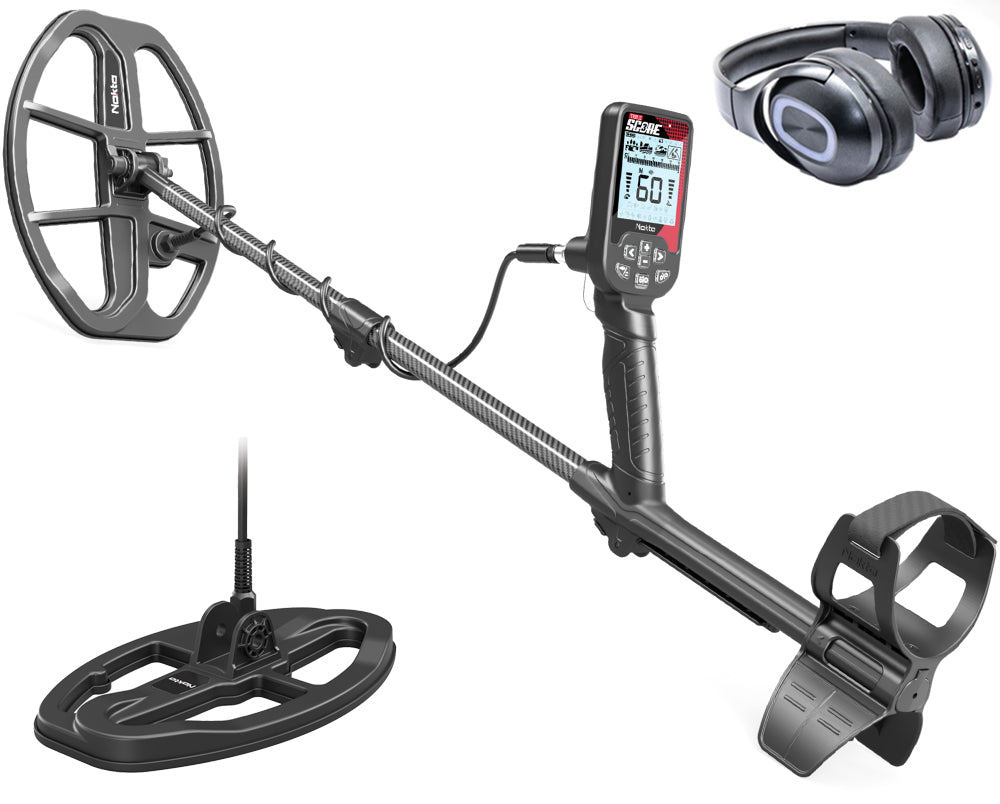 Nokta Triple Score Pro met Bluetooth hoofdtelefoon en twee zoekspoelen