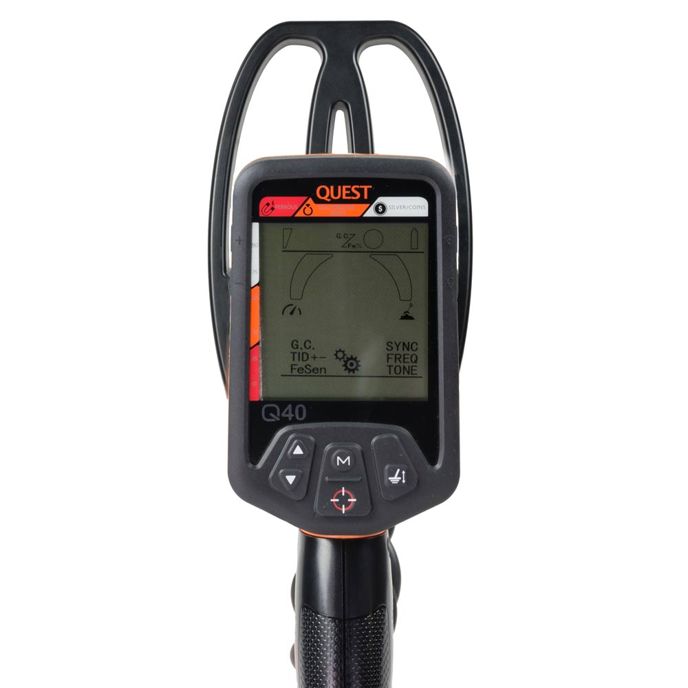 Pas ingeruild/ Quest Q40 Metaaldetector met Blade-zoekspoel & gratis draadloze hoofdtelefoon