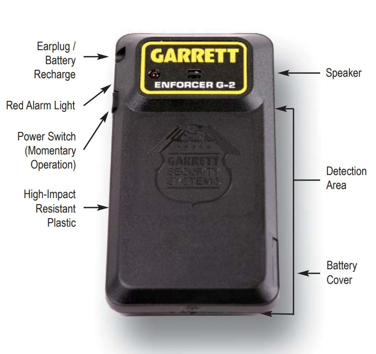 Garrett Enforcer G-2 Handscanner wapen-metaaldetector