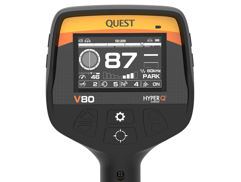 Quest V80 metaaldetector + gratis XPointer Max met magic holster