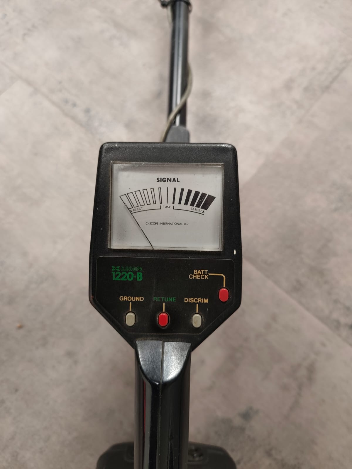 Pas ingeruild/ C.Scope 1220-B metaaldetector