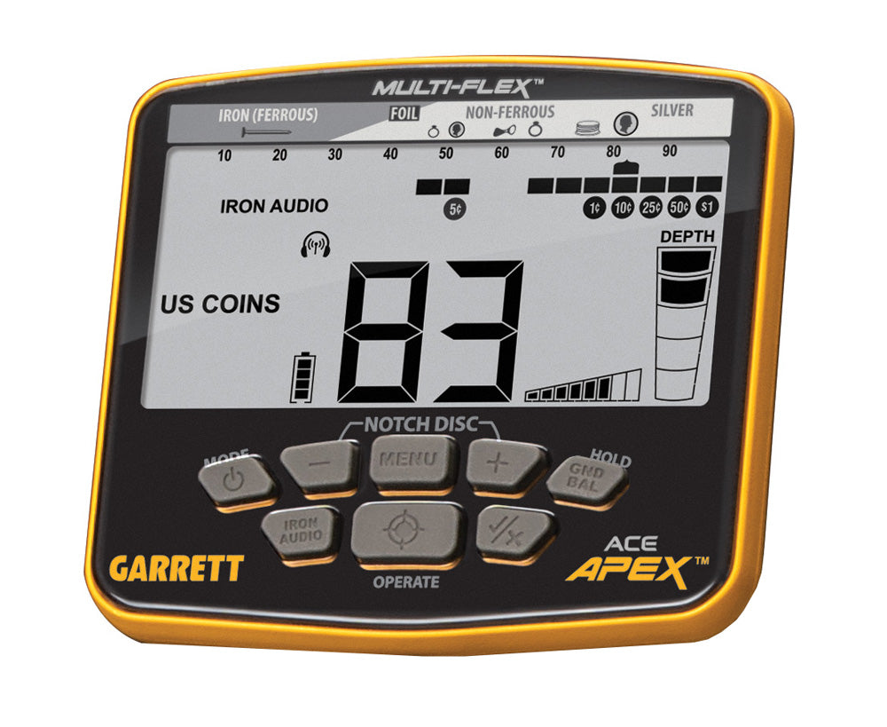 Garrett Ace Apex displaysticker