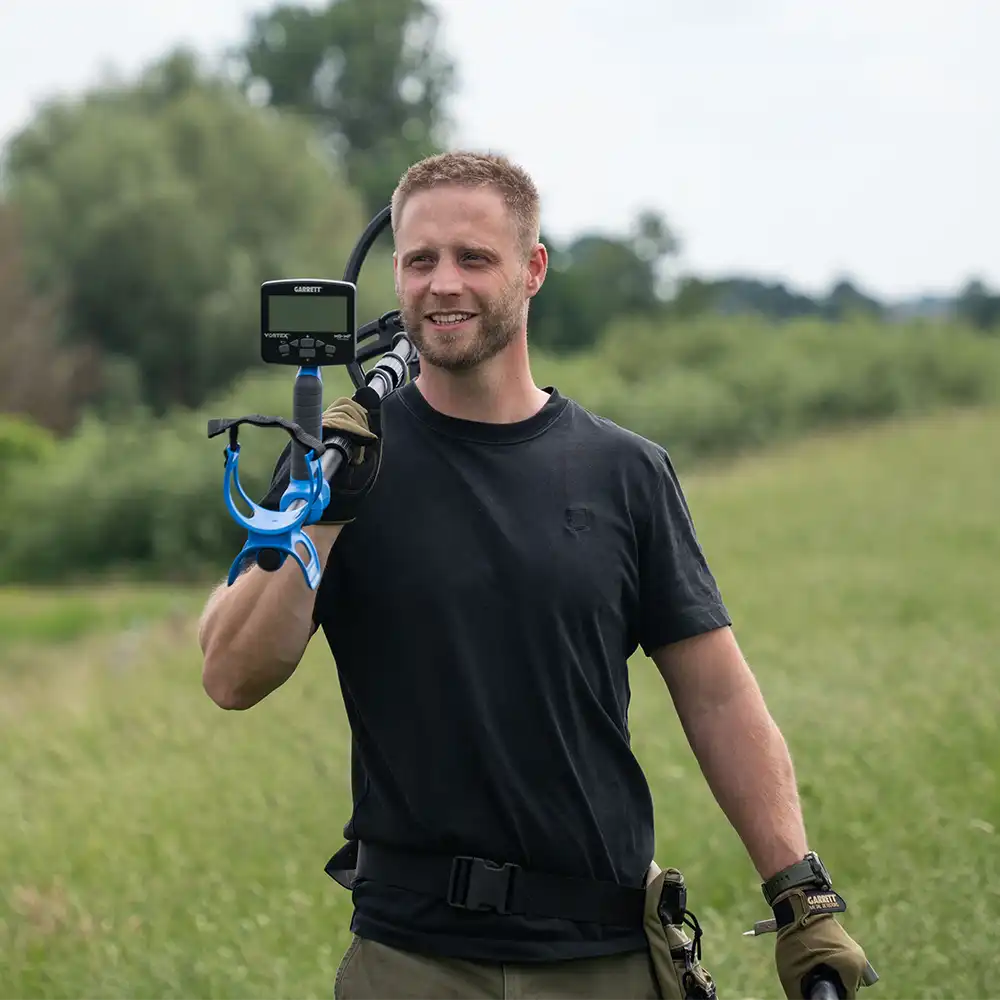 Garrett Vortex VX9 metaaldetector met accessoires