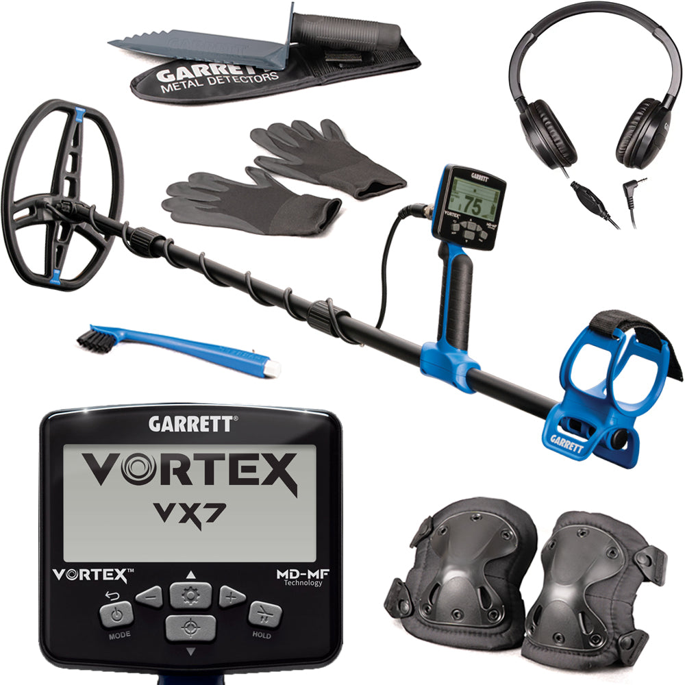 Garrett Vortex VX7 metaaldetector met accessoires