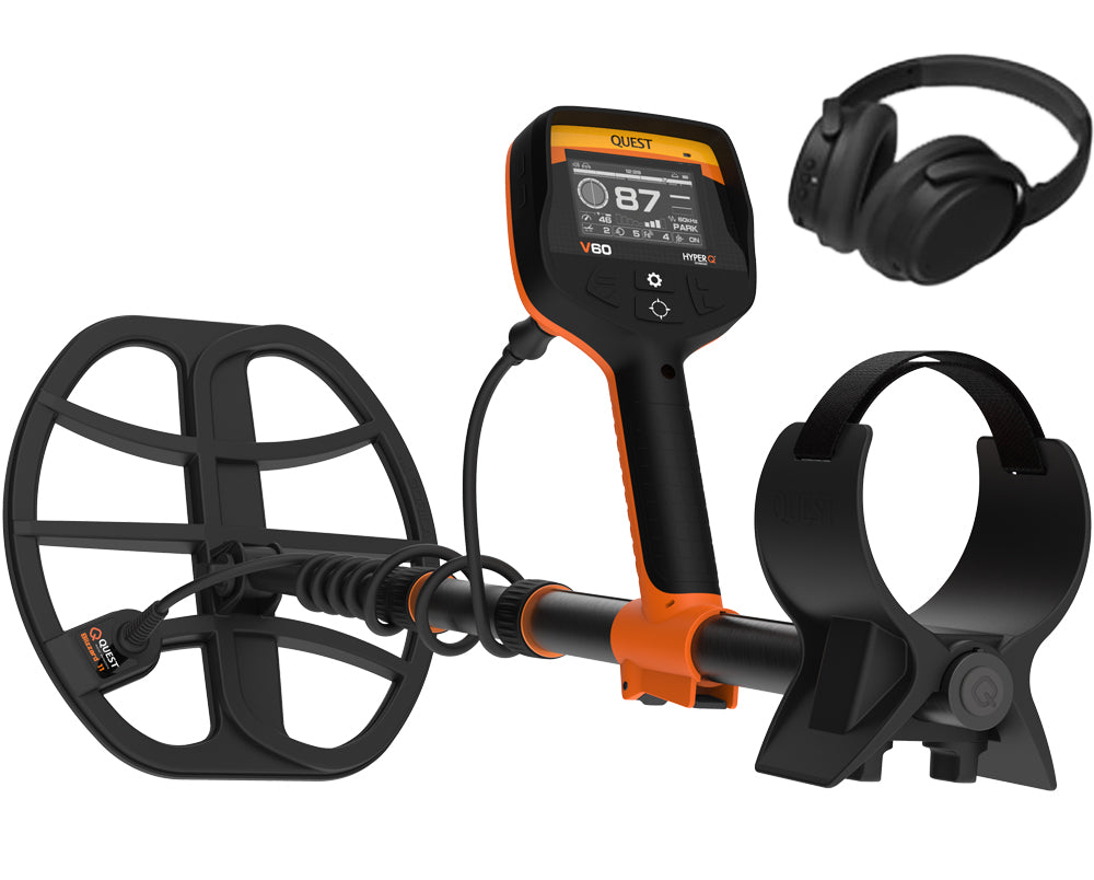 Quest V60 metaaldetector + gratis XPointer Max met magic holster