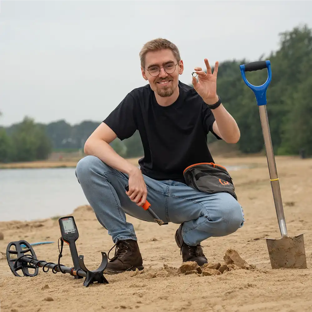 Quest X5 IDmaxX metaaldetector met gratis XPointer pinpointer en hoofdtelefoon