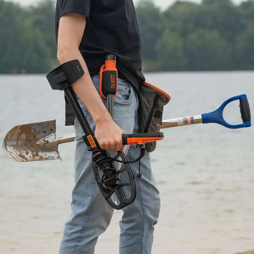 Quest X5 IDmaxX metaaldetector met gratis XPointer pinpointer en hoofdtelefoon