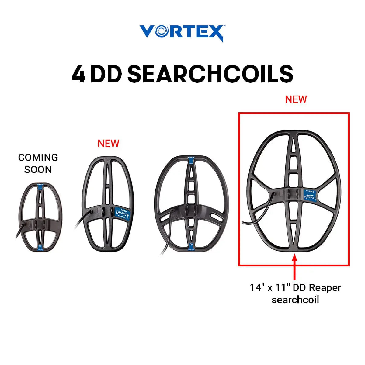 Garrett Vortex 14 × 11″ Reaper DD zoekspoel
