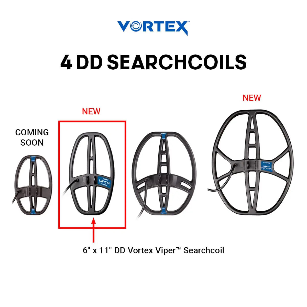 Garrett Vortex 6 x 11" Viper DD zoekspoel