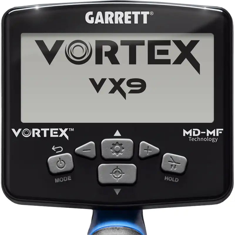Garrett Vortex VX9 metaaldetector met accessoires