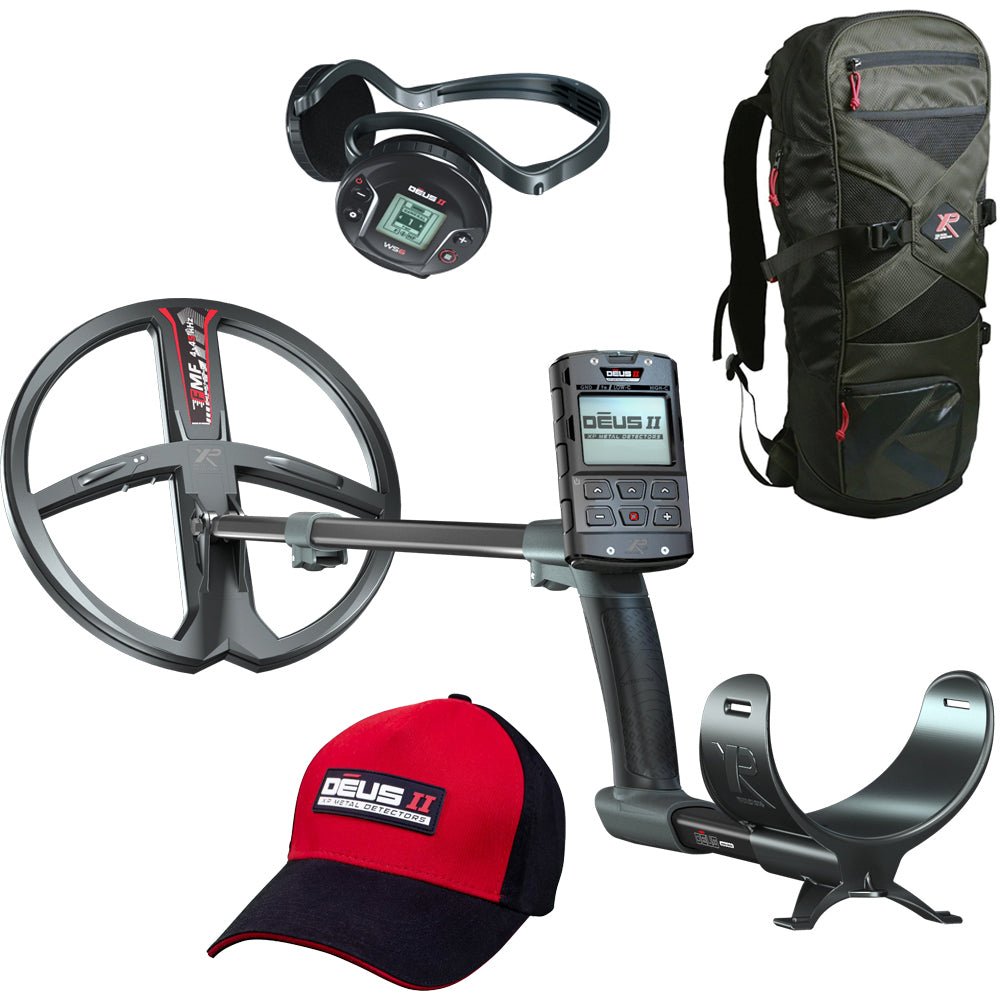 XP DEUS 2 FMF 28 RC WS6 metaaldetector complete set met gratis rugtas en pet