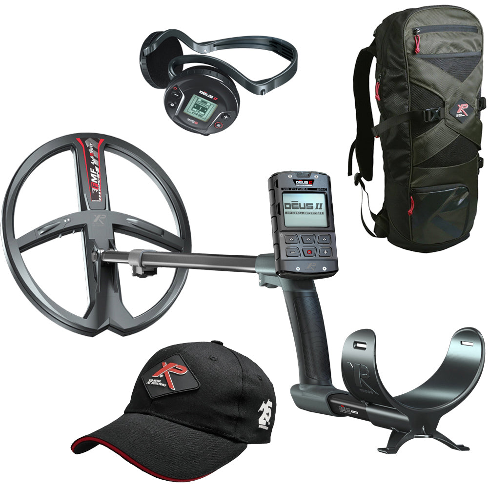 XP DEUS 2 FMF 34 RC WS6 metaaldetector complete set met gratis rugtas en pet