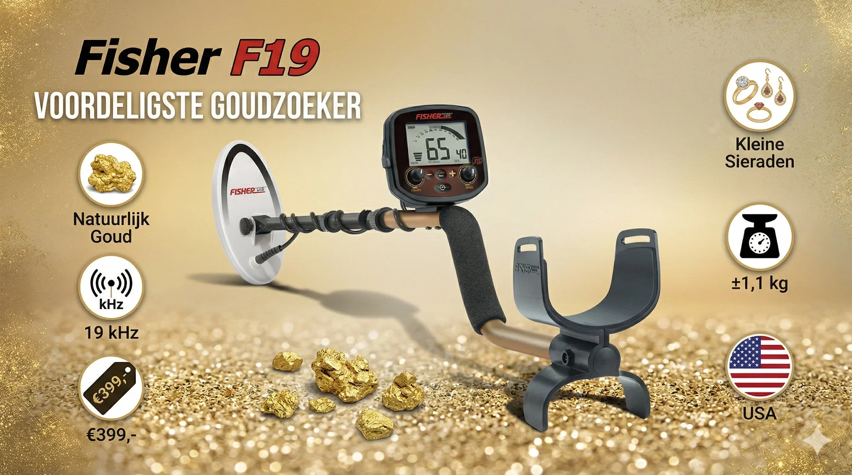 Fisher F19: de voordeligste gouddetector ter wereld