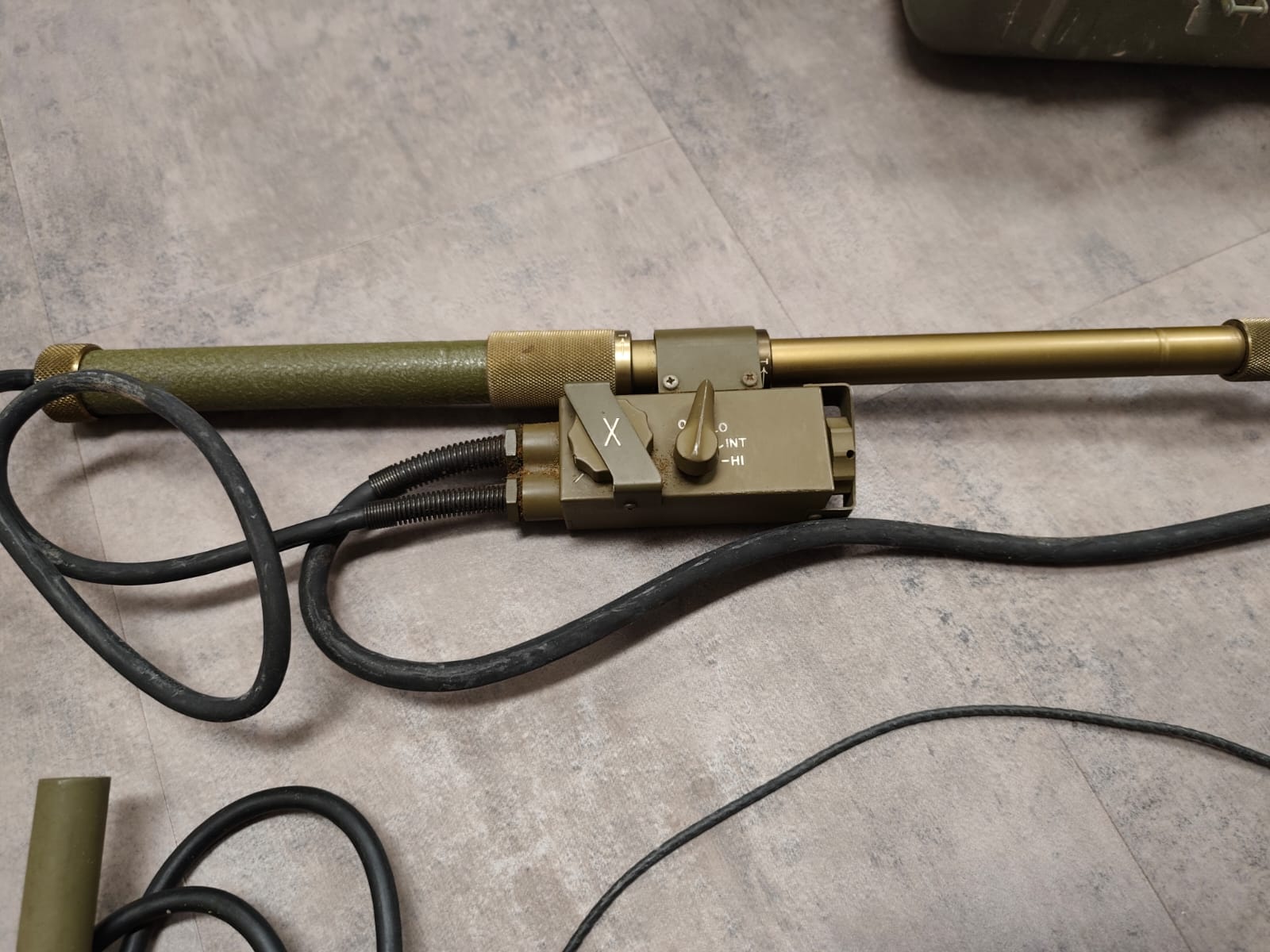 Pas ingeruild/ Oude Militaria metaaldetector met pinpointer