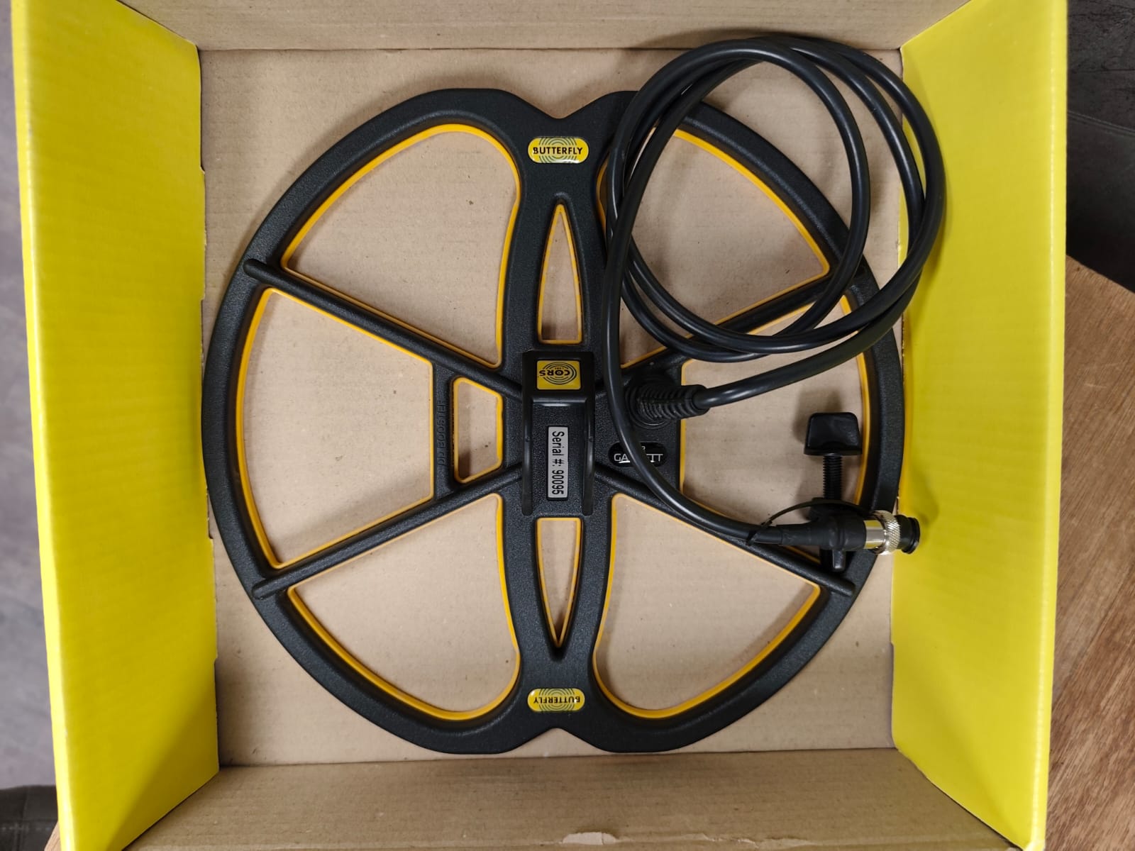 Pas ingeruild/ CORS Butterfly 28 x 30 cm zoekspoel voor Garrett Ace modellen