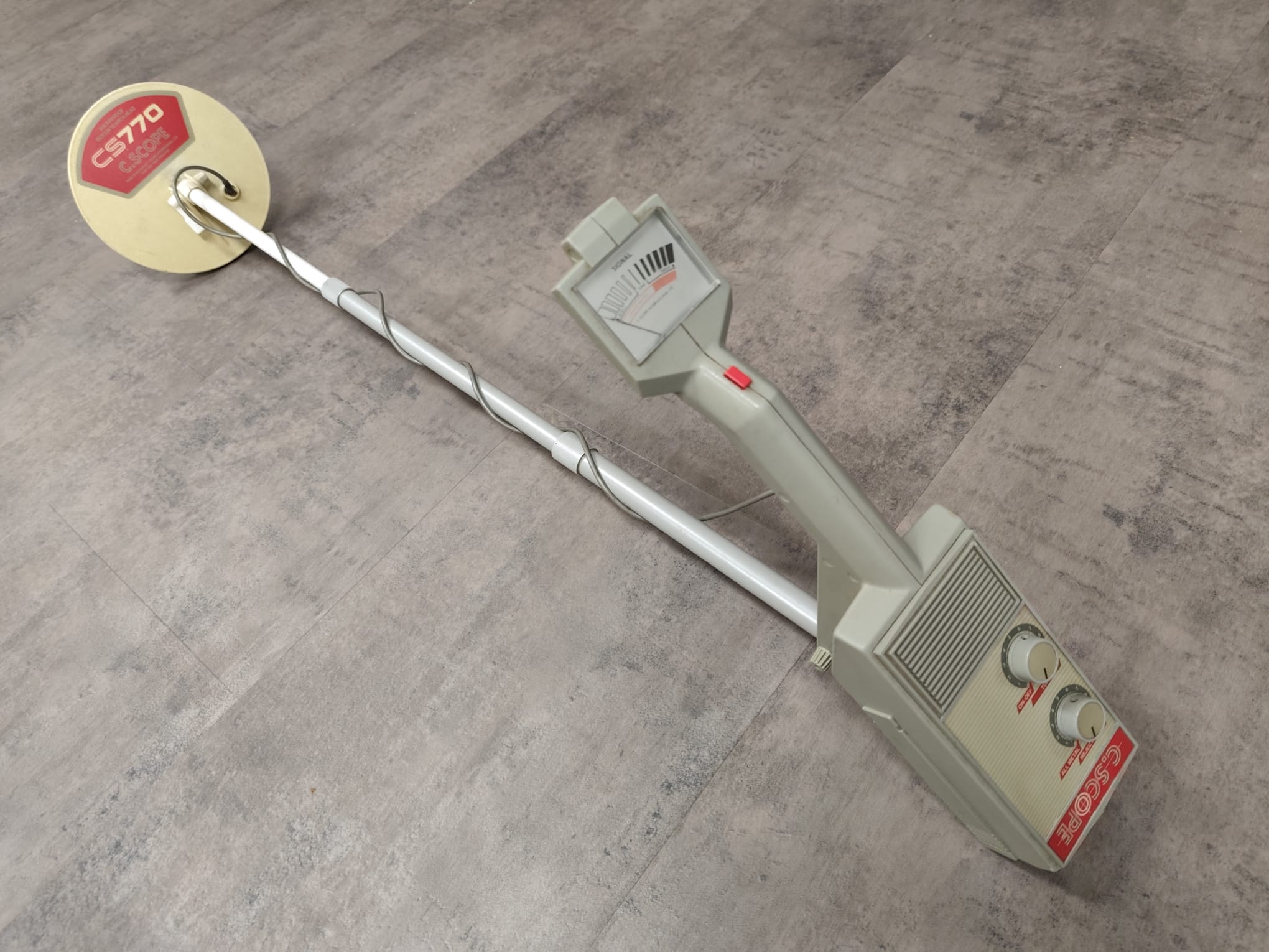 Pas ingeruild/ C.Scope 770 metaaldetector oud model