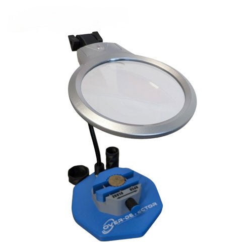 Overdetectors muntenreinigingsstation met vergrootglas, Monetor, wax & reinigingspotlood