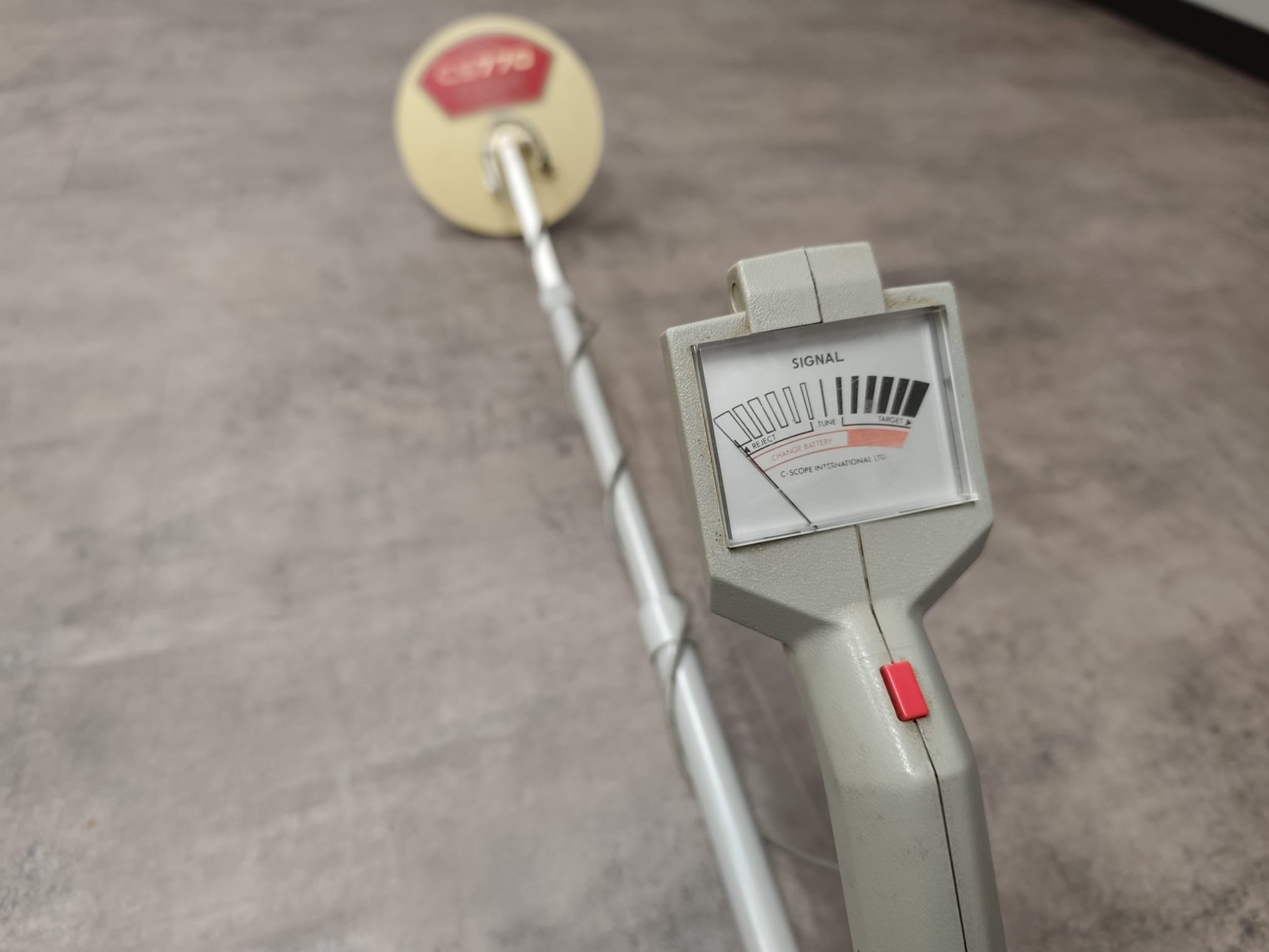 Pas ingeruild/ C.Scope 770 metaaldetector oud model