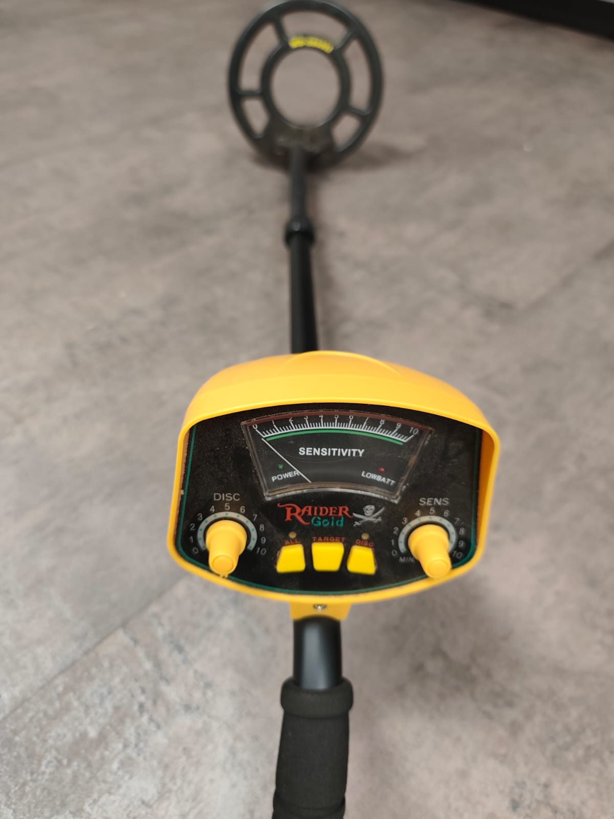 Pas ingeruil/ Raider Gold metaaldetector