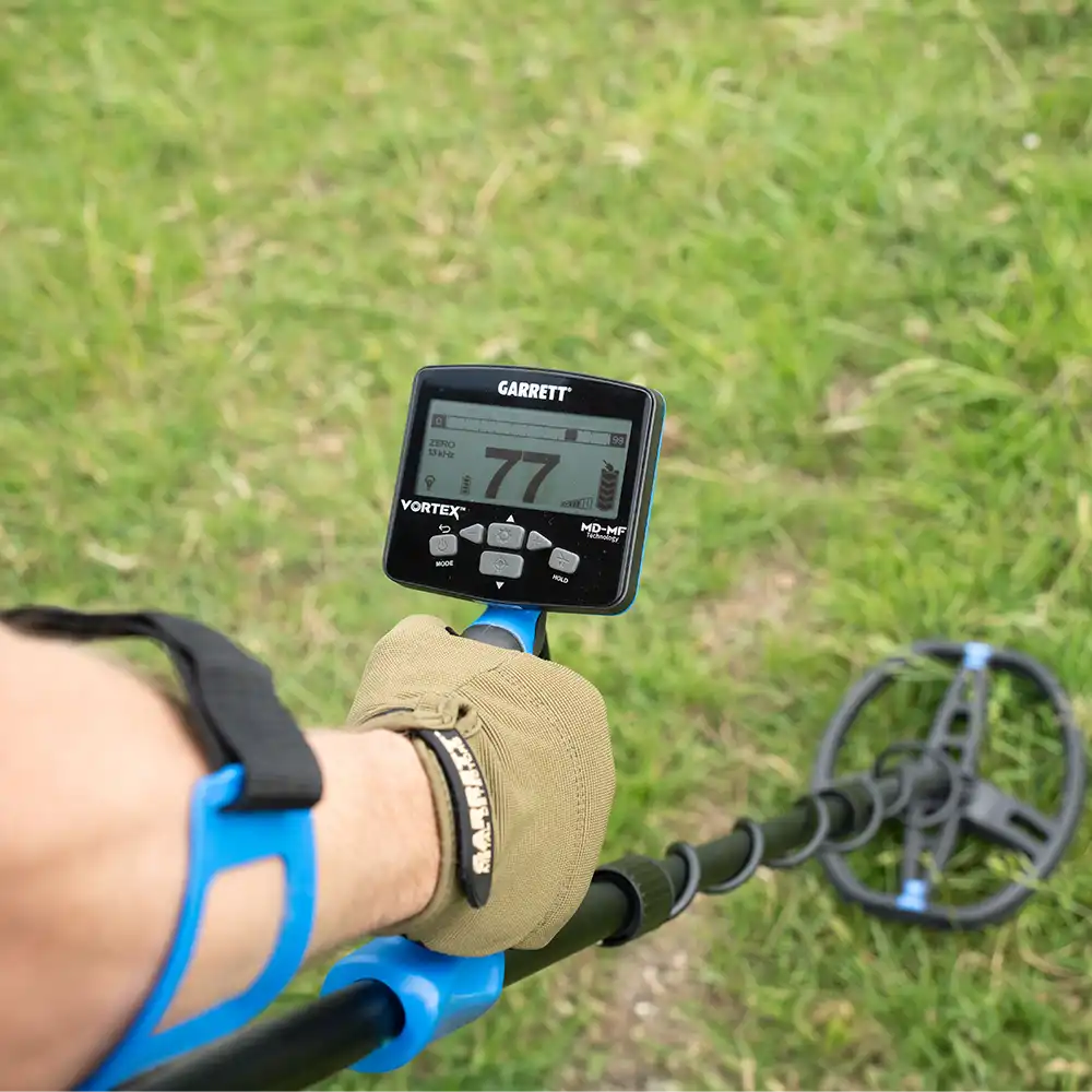 Garrett Vortex VX9 metaaldetector met accessoires
