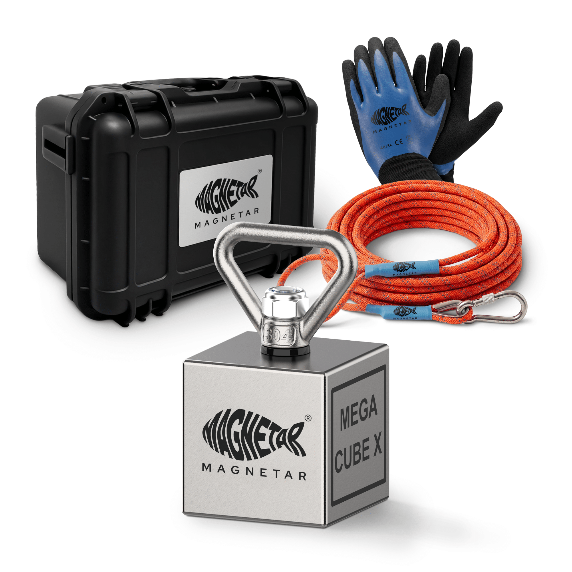 Megacube X™ 900 kg Blokmagneet set 360°
