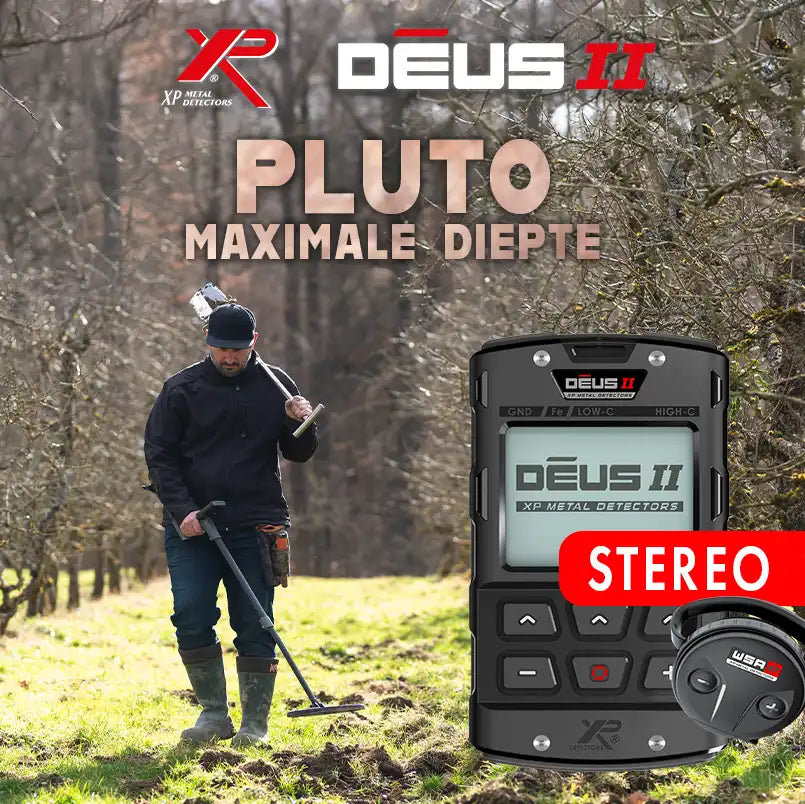 Pluto – Diepteprogramma voor de XP Deus 2 met stereohoofdtelefoon