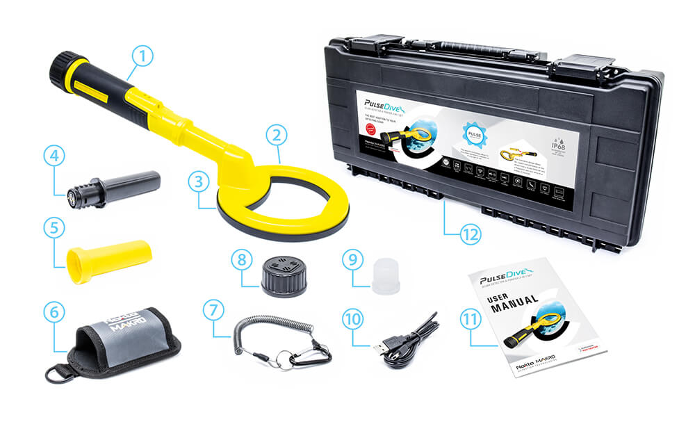 Nokta PulseDive metaaldetector 2 in 1 set