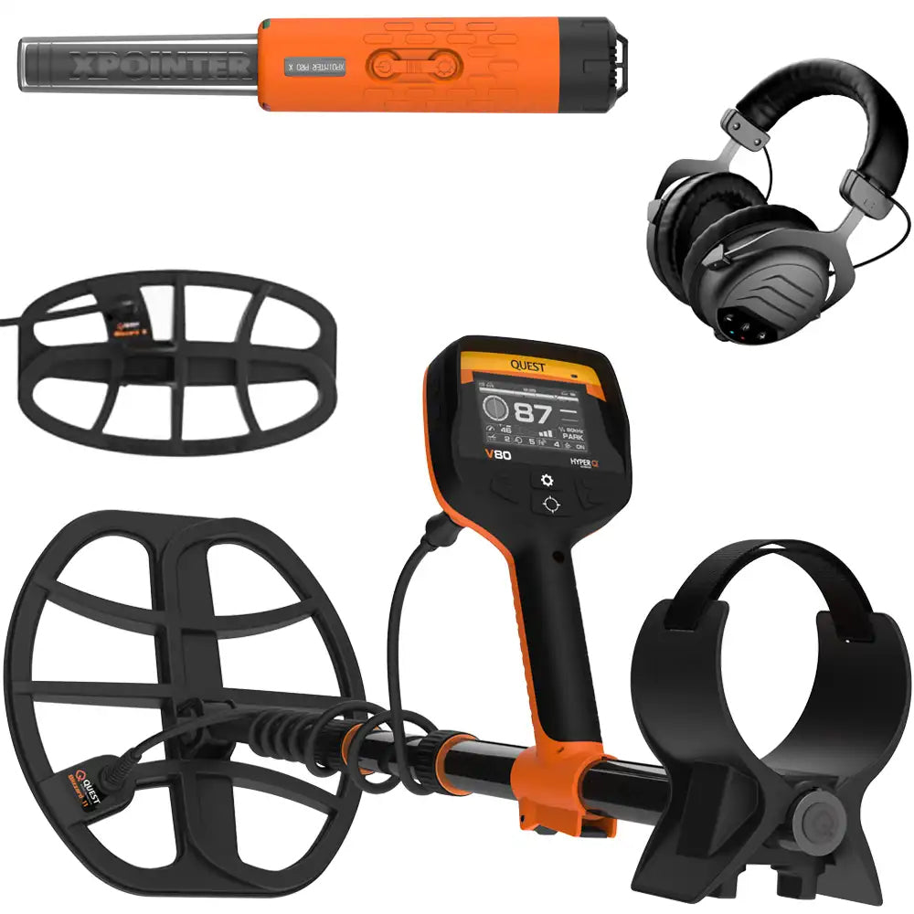 Quest V80 Double Blizzard metaaldetector + gratis XPointer Max