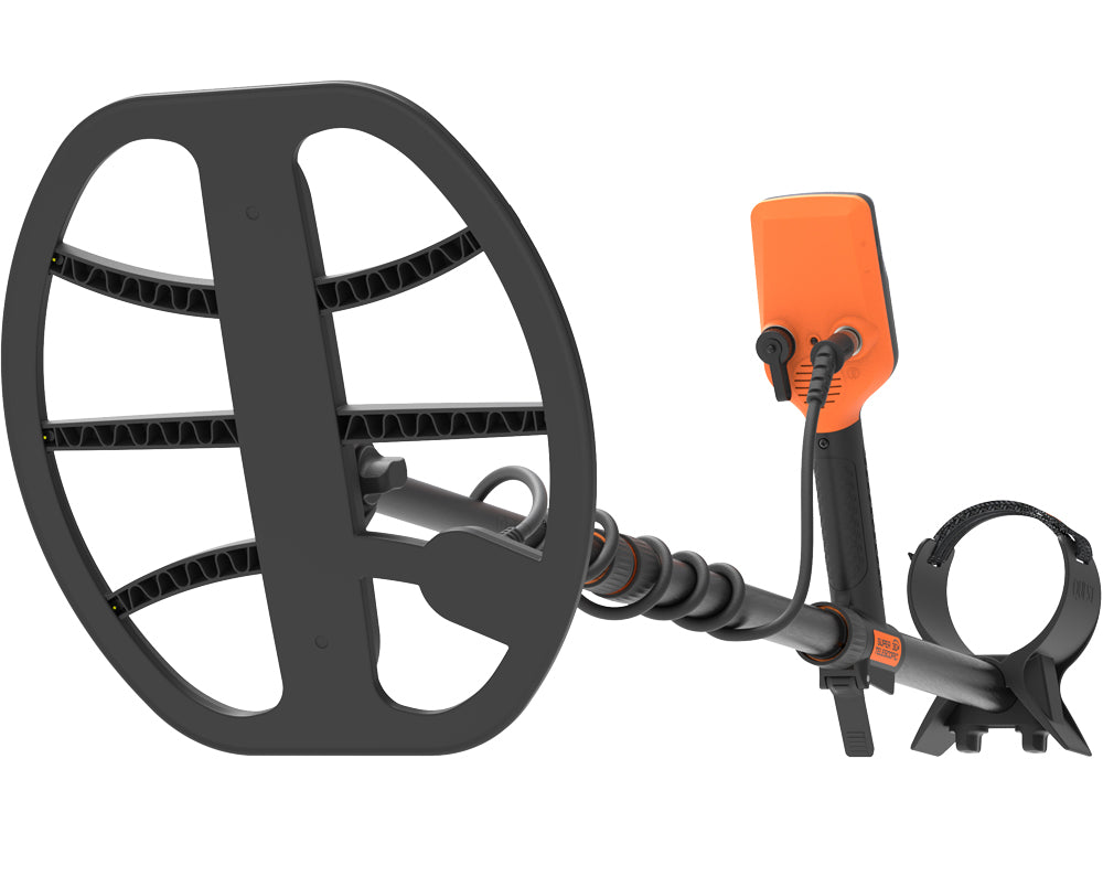 Quest X10 IDmaxX metaaldetector met WireFree Lite hoofdtelefoon en gratis XPointer pinpointer