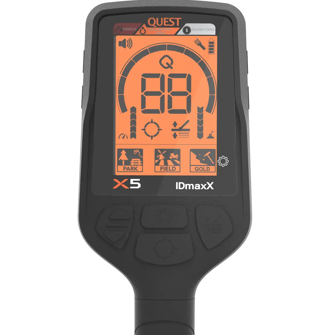 Quest X5 IDmaxX metaaldetector met gratis XPointer pinpointer