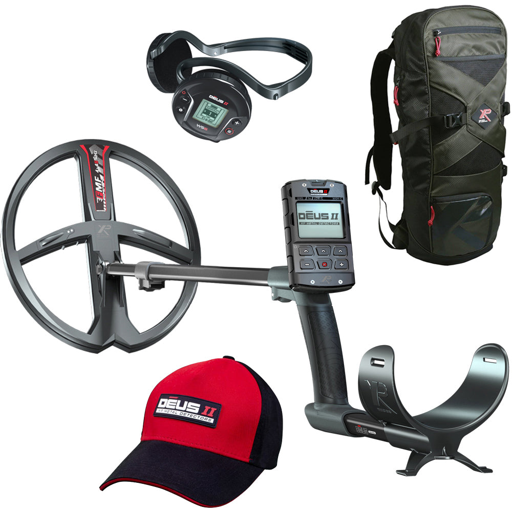 XP DEUS 2 FMF 34 RC WS6 metaaldetector complete set met gratis rugtas en pet