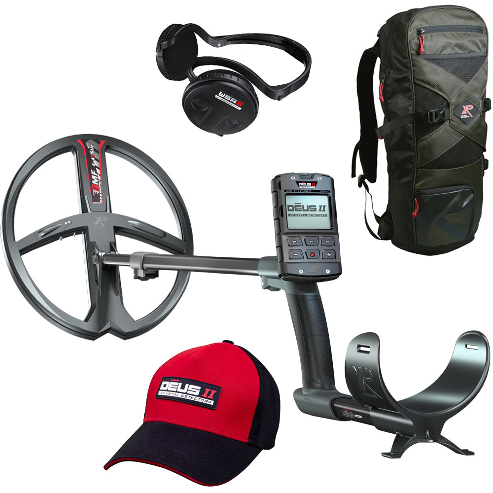 XP DEUS 2 FMF 34 RC WSA 2 metaaldetector met gratis rugtas en pet