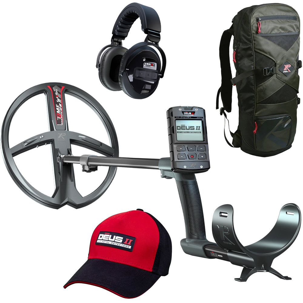 XP DEUS 2 FMF 34 RC WSA 2 XL metaaldetector met gratis rugtas en pet