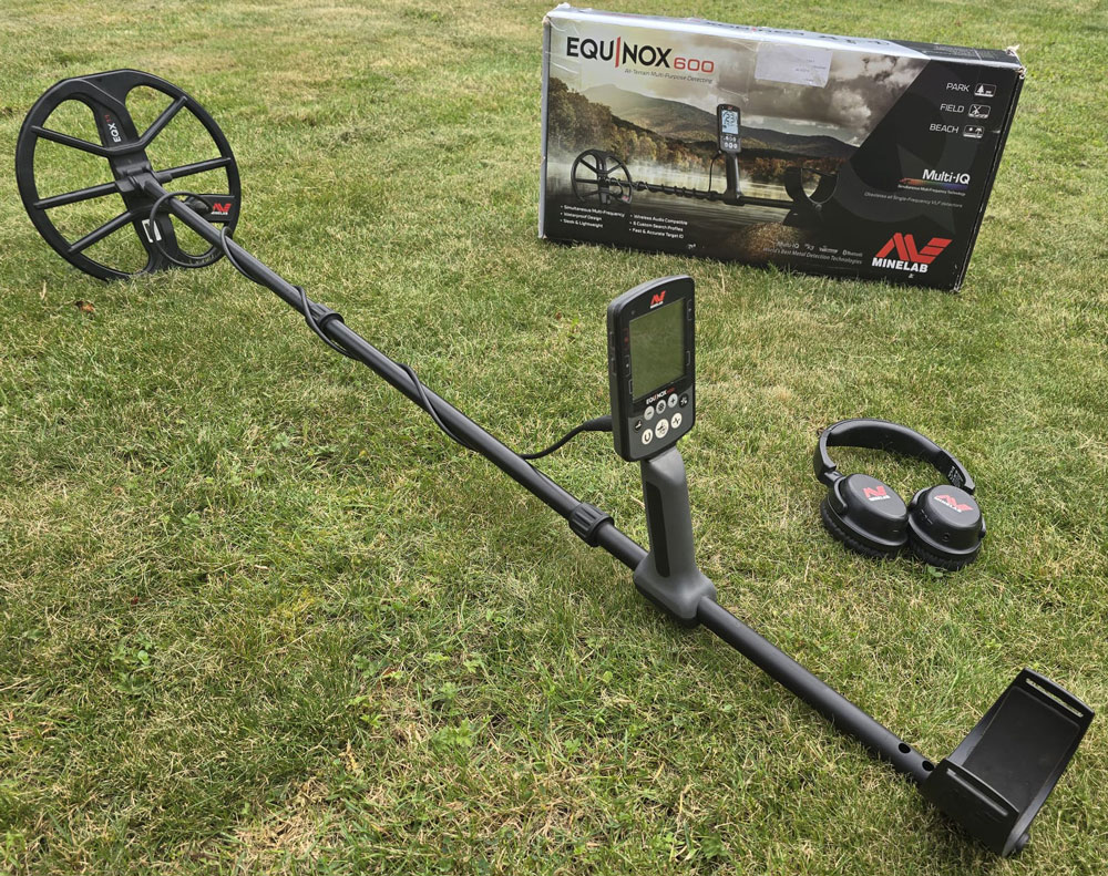 Pas ingeruild / Minelab Equinox 600 metaaldetector met draadloze hoofdtelefoon