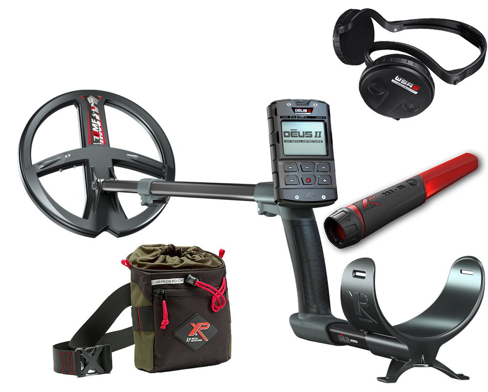 XP DEUS 2 FMF 22 RC WSA 2 metaaldetector met MI-6 pinpointer
